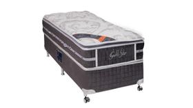 Cama Box Solteiro Castor Super Luxo Latex Slx One Face 88x188x57 + Box Castor