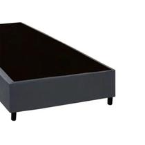 Cama Box Solteiro Cinza Suede Premium 40x88x188 - FA Elegante
