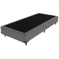 Cama Box Solteiro Cinza V-tech