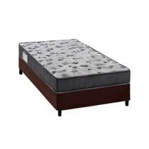 Cama Box Solteiro: Colchão Anatômico Ortobom D33/EP Fort Tech ISO 100 + Base CRC Courano Brown(78x188) Cama Box Solteiro: Colchão Anatômico Ortobom D33/EP Fort Tech ISO 100 + Base CRC Courano Brown(78x188)