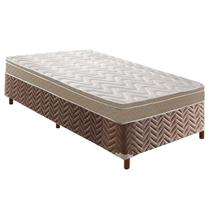 Cama Box Solteiro: Colchão Anatômico Paropas D33/EP Confort Ultra Firme + Base CRC Rústico Brown(88x188) Cama Box Solteiro: Colchão Anatômico Paropas D33/EP Confort Ultra Firme + Base CRC Rústico Brown(88x188)