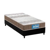 Cama Box Solteiro: Colchão Anatômico Probel D33/EP Guarda Costas Próintense Double Face + Base CRC Suede Black(88x188)