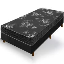 Cama Box Solteiro Colchão Andes Espuma D20 88x188x49cm
