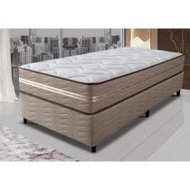 Cama Box Solteiro (Colchão + Box) 88x188x60 de Molas Ensacadas Cama inBox Smart Gold Bege Cama Box Solteiro (Colchão + Box) 88x188x60 de Molas Ensacadas Cama inBox Smart Gold Bege
