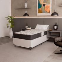 Cama Box Solteiro + Colchão D33 One Face - 56x88x188cm - Várias Cores Cama Box Solteiro + Colchão D33 One Face - 56x88x188cm - Várias Cores