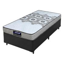 Cama Box Solteiro Colchão De Espuma D20 Supreme Branco 78x188x50cm Gazin