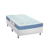 Cama Box Solteiro: Colchão Espuma Castor D45 Sleep Max + Base CRC Courano White(88x188) Cama Box Solteiro: Colchão Espuma Castor D45 Sleep Max + Base CRC Courano White(88x188)