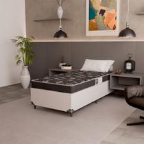 Cama Box Solteiro + Colchão Espuma D20 - 51x88x188cm - Várias Cores
