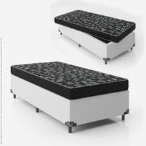 Cama Box Solteiro + Colchão Espuma D20 - 51x88x188cm - Várias Cores Cama Box Solteiro + Colchão Espuma D20 - 51x88x188cm - Várias Cores