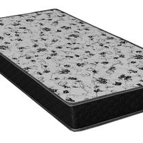 Cama Box Solteiro Colchão Espuma D33 + Box Suede Preta Cama Box Solteiro Colchão Espuma D33 + Box Suede Preta