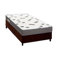 Cama Box Solteiro: Colchão Espuma D33 Ortobom Light Saúde + Base CRC Suede Brown(88x188) Cama Box Solteiro: Colchão Espuma D33 Ortobom Light Saúde + Base CRC Suede Brown(88x188)
