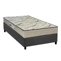 Cama Box Solteiro: Colchão Espuma D33 Paropas AG65 Max Sono + Base CRC Suede Gray (88x188) Cama Box Solteiro: Colchão Espuma D33 Paropas AG65 Max Sono + Base CRC Suede Gray (88x188)