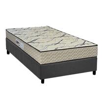 Cama Box Solteiro: Colchão Espuma D33 Paropas AG65 Max Sono + Base CRC Suede Gray (88x188) Cama Box Solteiro: Colchão Espuma D33 Paropas AG65 Max Sono + Base CRC Suede Gray (88x188)