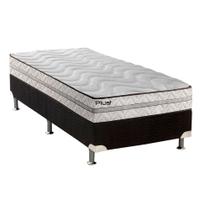 Cama Box Solteiro: Colchão Espuma D33 Paropas Pasquale Plus + Base CRC Suede Black(88x188) Cama Box Solteiro: Colchão Espuma D33 Paropas Pasquale Plus + Base CRC Suede Black(88x188)