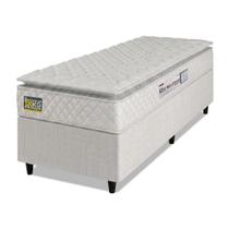 Cama Box Solteiro Colchão Espuma D33 Pillow Top New Millenium 88x188x57cm Branco Hellen Cama Box Solteiro Colchão Espuma D33 Pillow Top New Millenium 88x188x57cm Branco Hellen