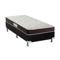 Cama Box Solteiro: Colchão Espuma D33 Probel Advanced Mega Resistente + Base CRC Suede Black(88x188) Cama Box Solteiro: Colchão Espuma D33 Probel Advanced Mega Resistente + Base CRC Suede Black(88x188)