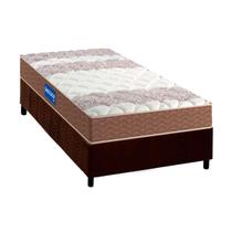 Cama Box Solteiro: Colchão Espuma D33 Probel Guarda Costas + Base CRC Suede Brown(88x188) Cama Box Solteiro: Colchão Espuma D33 Probel Guarda Costas + Base CRC Suede Brown(88x188)