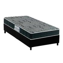 Cama Box Solteiro: Colchão Espuma D33 Probel ProDormir Advanced Mega Resistente + Base CRC Suede Black(88x188) Cama Box Solteiro: Colchão Espuma D33 Probel ProDormir Advanced Mega Resistente + Base CRC Suede Black(88x188)