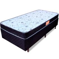 Cama Box Solteiro Colchão Espuma D33 Selada BF Colchões 88x188x50cm