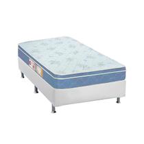 Cama Box Solteiro: Colchão Espuma D45 Castor Sleep Max + Base CRC Courano White(88x188) Cama Box Solteiro: Colchão Espuma D45 Castor Sleep Max + Base CRC Courano White(88x188)