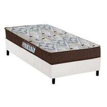 Cama Box Solteiro: Colchão Espuma D45 Ortobom /EP Fort Tech ISO 150 + Base CRC Courano White(78x188) Cama Box Solteiro: Colchão Espuma D45 Ortobom /EP Fort Tech ISO 150 + Base CRC Courano White(78x188)