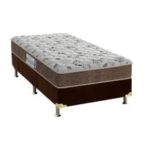 Cama Box Solteiro: Colchão Espuma D45 Probel Hiper Resistente Pró Dormir Sênior + Base CRC Suede Black(88x188)