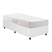 Cama Box Solteiro: Colchão Espuma Herval D28/AG65 Droom + Base CRC Courano White(88x188)