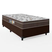 Cama Box Solteiro Colchão Espuma Orthoface Polar 88x188x63cm Marrom - Suporta Até 120kg Cama Box Solteiro Colchão Espuma Orthoface Polar 88x188x63cm Marrom - Suporta Até 120kg