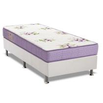 Cama Box Solteiro: Colchão Espuma Ortobom Physical Super Resistente + Base CRC Courano White(88x188) Cama Box Solteiro: Colchão Espuma Ortobom Physical Super Resistente + Base CRC Courano White(88x188)