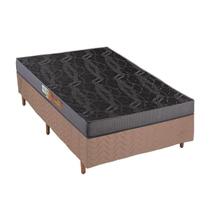 Cama Box Solteiro: Colchão Espuma Polar Pérola + Base CRC Rústico Clean(88x188) Cama Box Solteiro: Colchão Espuma Polar Pérola + Base CRC Rústico Clean(88x188)