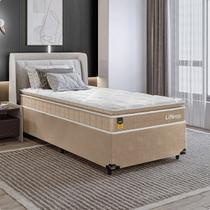 Cama Box Solteiro + Colchão Life D33 Pillow Top 88x188 Cama Box Solteiro + Colchão Life D33 Pillow Top 88x188