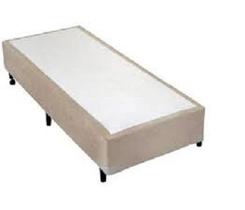 Cama (Box Solteiro+Colchão Mola) 8818826 Suede Bege Cama (Box Solteiro+Colchão Mola) 8818826 Suede Bege