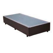 Cama (Box Solteiro+Colchão Mola) 8818826 Suede Marrom Cama (Box Solteiro+Colchão Mola) 8818826 Suede Marrom