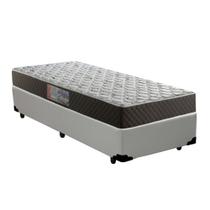 Cama Box Solteiro Colchão Mola Ensacada Acolchões + Box Sintético 68x88x188