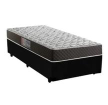 Cama Box Solteiro Colchão Mola Ensacada Acolchões + Box Suede 68x88x188