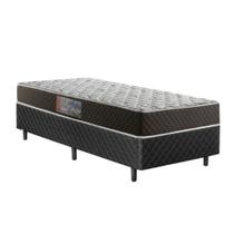 Cama Box Solteiro Colchão Mola Ensacada Belos Sonhos + Box Poliéster 60x88x188