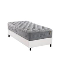 Cama Box Solteiro: Colchão Molas Anjos MasterPocket Ensacadas Soft Dream + Base CRC Courano Branco(88x188) Cama Box Solteiro: Colchão Molas Anjos MasterPocket Ensacadas Soft Dream + Base CRC Courano Branco(88x188)