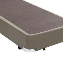 Cama Box Solteiro Colchão Molas Bonnel + Box Sintético Bege 59x88x188 Cama Box Solteiro Colchão Molas Bonnel + Box Sintético Bege 59x88x188