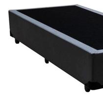 Cama Box Solteiro Colchão Molas Bonnel + Box Sintético Cinza 62x88x188 Cama Box Solteiro Colchão Molas Bonnel + Box Sintético Cinza 62x88x188