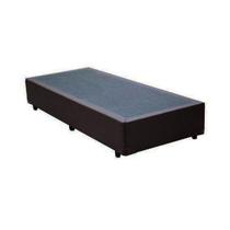 Cama Box Solteiro Colchão Molas Bonnel + Box Sintético Marrom 62x88x188 Cama Box Solteiro Colchão Molas Bonnel + Box Sintético Marrom 62x88x188