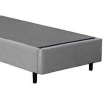 Cama Box Solteiro Colchão Molas Bonnel + Box Suede Cinza 59x88x188 Cama Box Solteiro Colchão Molas Bonnel + Box Suede Cinza 59x88x188
