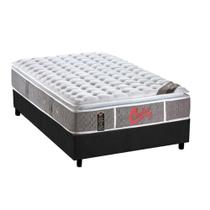 Cama Box Solteiro: Colchão Molas Castor Pocket Light Stress Oxygen New One Face + Base CRC Suede Gray(88x188)