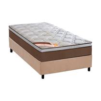 Cama Box Solteiro: Colchão Molas Castor Pocket Revolution + Base CRC Suede Clean(88x188) Cama Box Solteiro: Colchão Molas Castor Pocket Revolution + Base CRC Suede Clean(88x188)