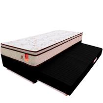 Cama Box Solteiro Colchão Molas Ensacadas Bicama Auxiliar de Espuma Bf Colchões 88x188x55cm Cama Box Solteiro Colchão Molas Ensacadas Bicama Auxiliar de Espuma Bf Colchões 88x188x55cm