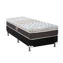 Cama Box Solteiro: Colchão Molas Ensacadas Castor Pocket Class Híbrido + Base CRC Suede Black(88x188) Cama Box Solteiro: Colchão Molas Ensacadas Castor Pocket Class Híbrido + Base CRC Suede Black(88x188)