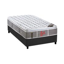 Cama Box Solteiro: Colchão Molas Ensacadas Castor Pocket Light Stress Oxygen New One Face + Base CRC Suede Cinza(88x188) Cama Box Solteiro: Colchão Molas Ensacadas Castor Pocket Light Stress Oxygen New One Face + Base CRC Suede Cinza(88x188)