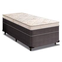 Cama Box Solteiro + Colchão Molas Ensacadas Luare Europillow 88x188x70cm Cama Box Solteiro + Colchão Molas Ensacadas Luare Europillow 88x188x70cm
