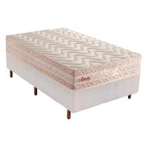 Cama Box Solteiro: Colchão Molas Ensacadas Paropas MasterPocket Aghata + Base CRC Rústico White(88x188)