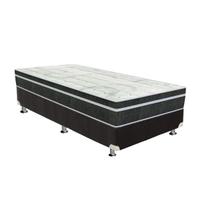Cama Box Solteiro: Colchão Molas Orthoflex Bonnel Venezia + Base CRC Suede Black(78x188) Cama Box Solteiro: Colchão Molas Orthoflex Bonnel Venezia + Base CRC Suede Black(78x188)