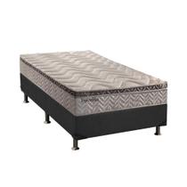 Cama Box Solteiro: Colchão Molas Paropas MasterPocket Ensacadas Esplêndido + Base CRC Suede Gray(88x188) Cama Box Solteiro: Colchão Molas Paropas MasterPocket Ensacadas Esplêndido + Base CRC Suede Gray(88x188)